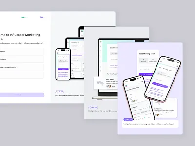 Onboarding Visuals branding digital influencer log in marketing onboarding sign up ui visual design web app