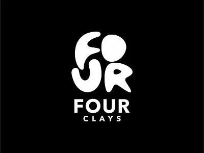 WORD MARK Logo for Four Clays word mark logo for four clays