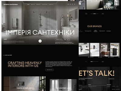 Plumbing Hub — Modern & Sleek Website Design cleanui ecommerce homeservices landingpage plumbing ui webdesign