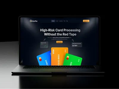 Payment Gateway Landing Page – OrbionPay banking crypto dark finance landing landing page mastercard merchant services payment gateway payments ui ux visa web web design web3 website