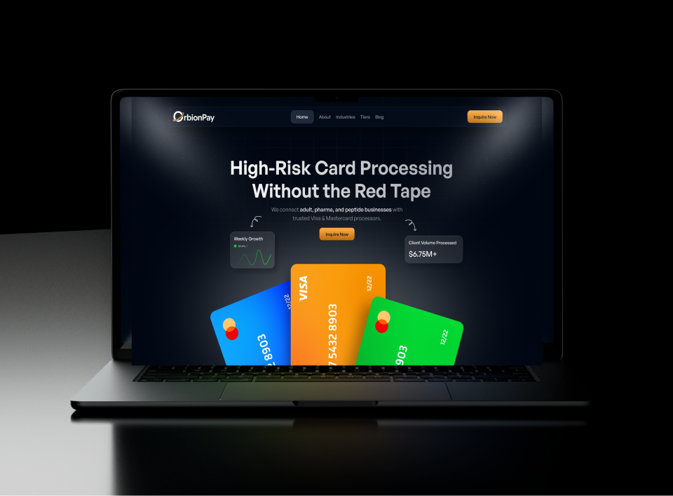 Example of Crypto Payment Gateway Landing Page