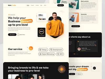 Creative digital agency landing page website 🔥 agency agency website build website creative agency creative website design studio digital agency digital agency website homepage landingpage sourav studio uidesign uiux web web design webdesign website website design websitedesign