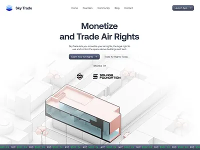 Skytrade hero design