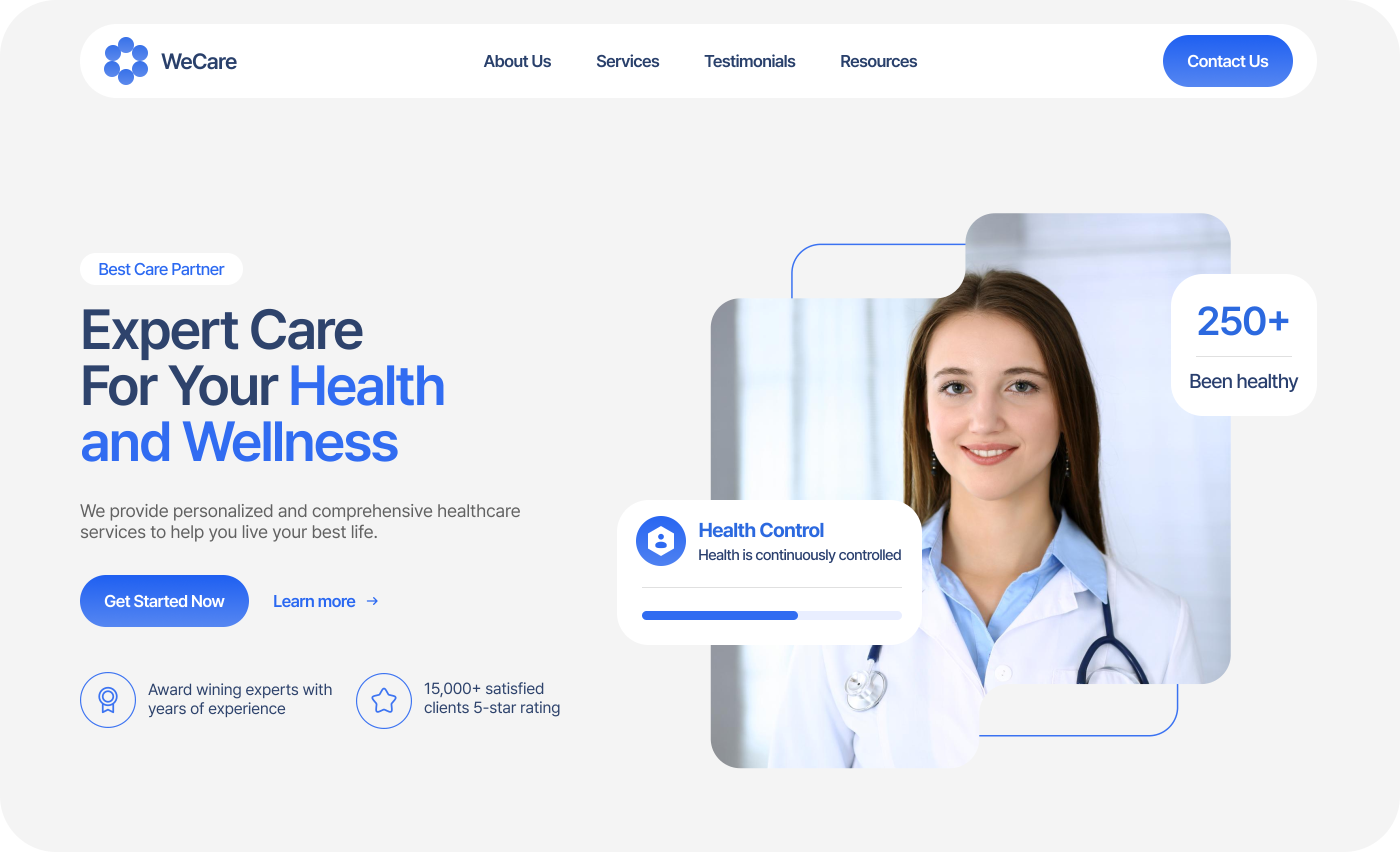 Healthcare Web Hero Section Design design healthcare hero section medical ui uidesign uiux ux uxdesign uxui web design