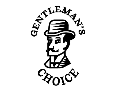 Gentleman's choice 3d animation branding design esports gentleman geometry shapes graphic design illustration logo logotype mark mascot logo motion graphics vector