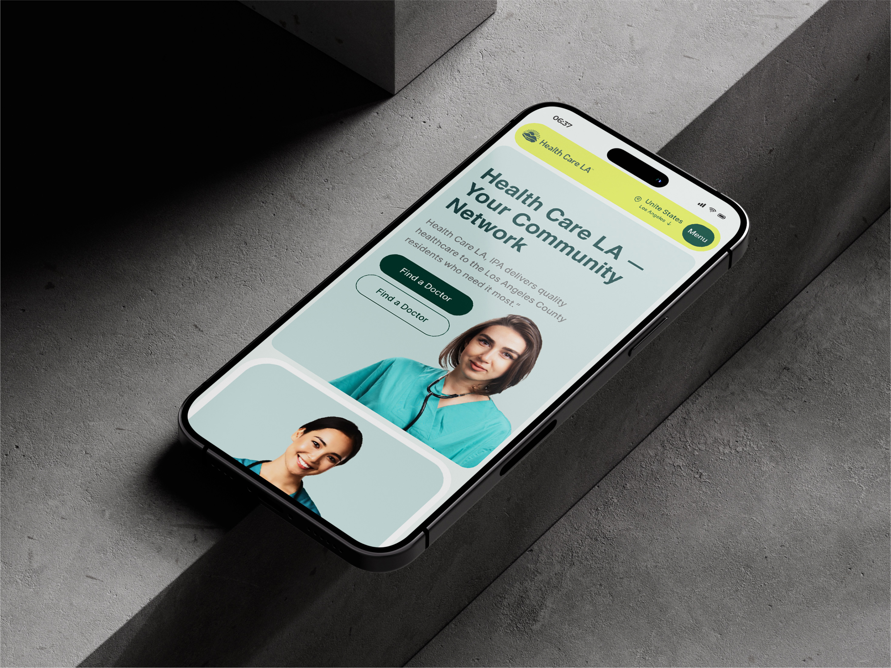 Example of Healthcare Website Design