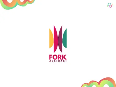 Abstract Fork Logo abstract brand design breakfast color colorful dinner eat food fork logo design logo designer logo for sale logo idea logo inspiration logomark logotype lunch restaurant zzoe iggi