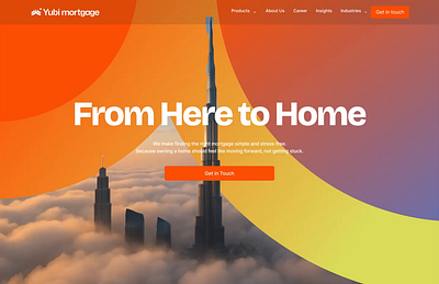 Yubi Mortgage aftereffects animation branding design logo motion website