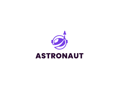 Astronaut logo concept brand branding design graphic design illustration logo motion graphics ui ux vector