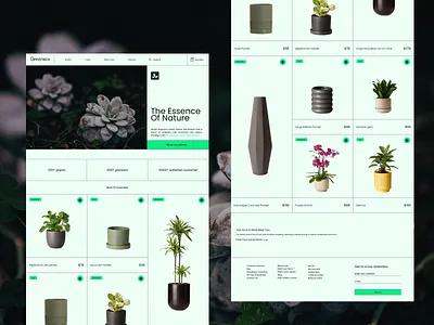 Green Box — Full Landing Page Design ecofriendlydesign