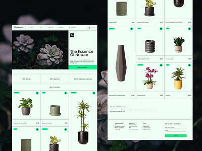Green Box — Full Landing Page Design ecofriendlydesign