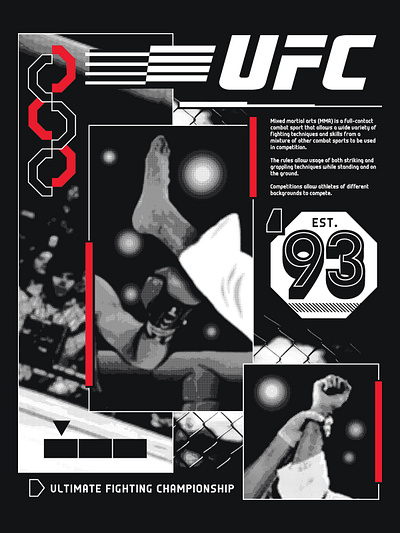 UFC Year 1 Design on Dark branding design graphic design illustration logo typography vector