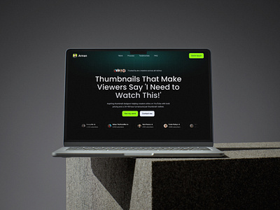 Framer Website for Thumbnail Designer design framer framer cms framer designer framer developer graphic design landing page portfolio website responsive ui thumbnail designer ui ui design ui ux ux design web design website design