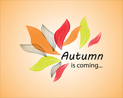 Autumn Background art autumn background card design illustration leaves pattern yellow