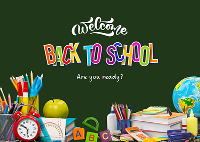 School branding design graphic design poster