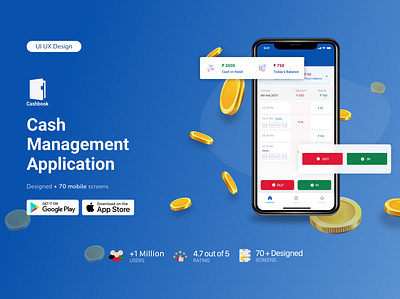 Cashbook mobile application ui