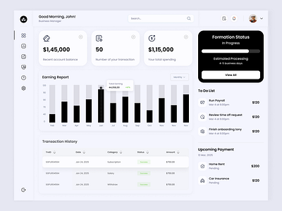 Finova – Finance Dashboard UI product ui ux web website