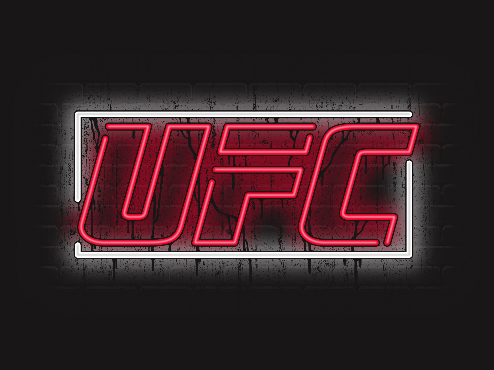 UFC Neon Sign Concept by Stephen Gurthet on Dribbble