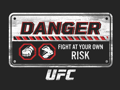 UFC Danger Sign Concept branding design graphic design illustration logo typography vector