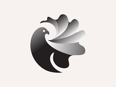Pigeon - p Letter Logo app brand identity branding design gradient logo graphic design logo logo design p letter pigeon ui vector