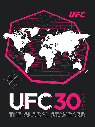 UFC 30th Anniv Global Concept branding design graphic design illustration logo typography vector