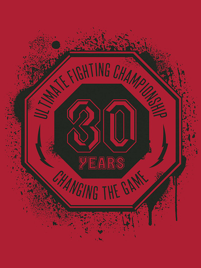 UFC 30th Anniv Seal Design branding design graphic design illustration logo typography vector