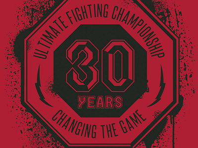 UFC 30th Anniv Seal Design branding design graphic design illustration logo typography vector