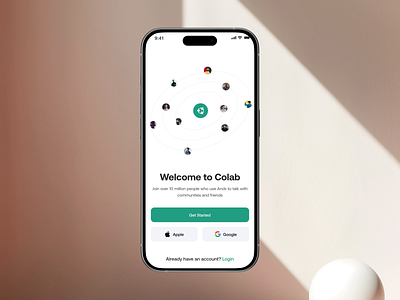 Colab - Sign Up Page Design Animation 🔑 animation app animation app design clean colab app community app community group design design agency designer minimal mobile app design sign up page design ui ux ux design