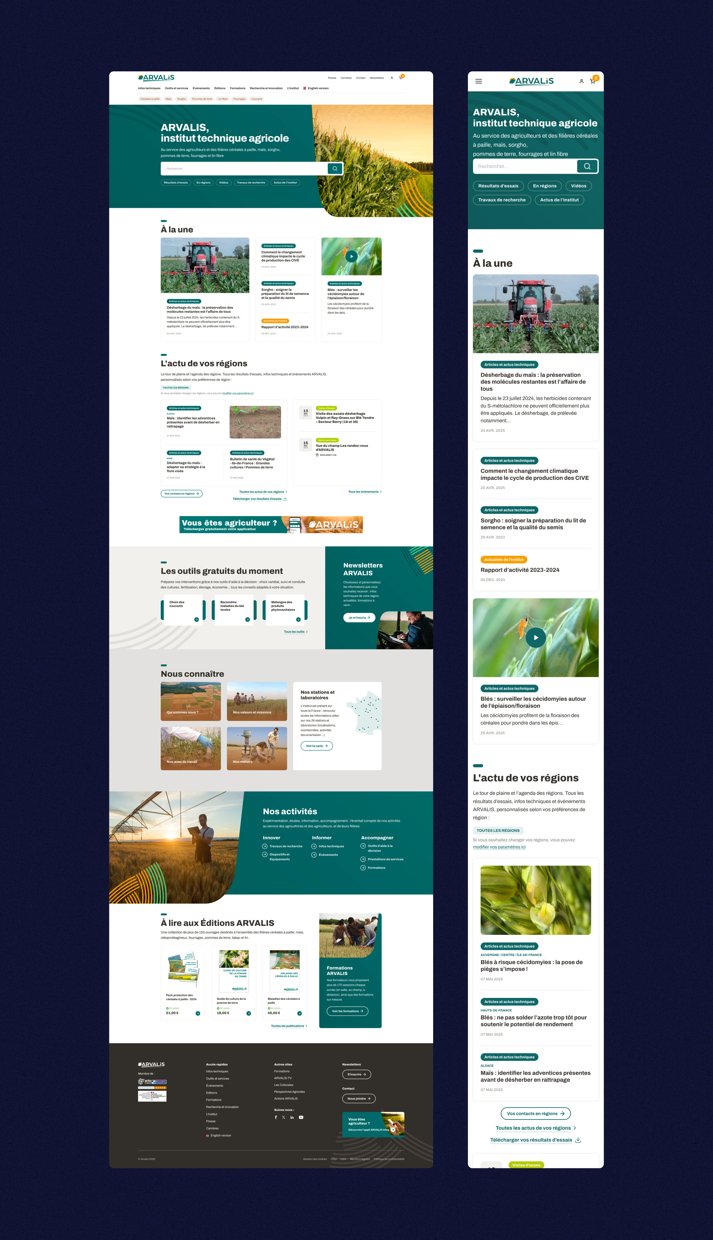 ARVALIS brand rejuvenation and new website Image 2