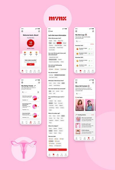 MYNX mobile app ui