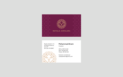 Royale Jewelers Business Card brand branding businesscard corporateidentity identity jewelry lion logo logotype royal visualidentity