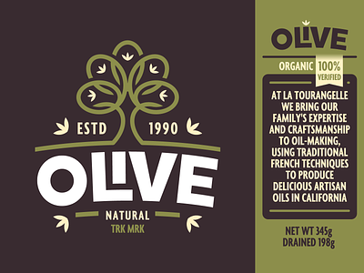 Olive #2 design icon identity layout logo mark oil olive texture tree type typography
