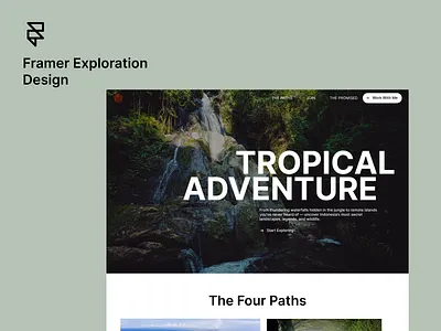 Explore Indonesia Framer Concept Design adventure adventure website earth eco friendly framer framer design framer template framer wrbsite design landing page minimalist nature responsive design tourism tourism website web web animation web design website website animation website design