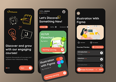 Mobile App app branding design fi graphic design illustration logo ui ux vector