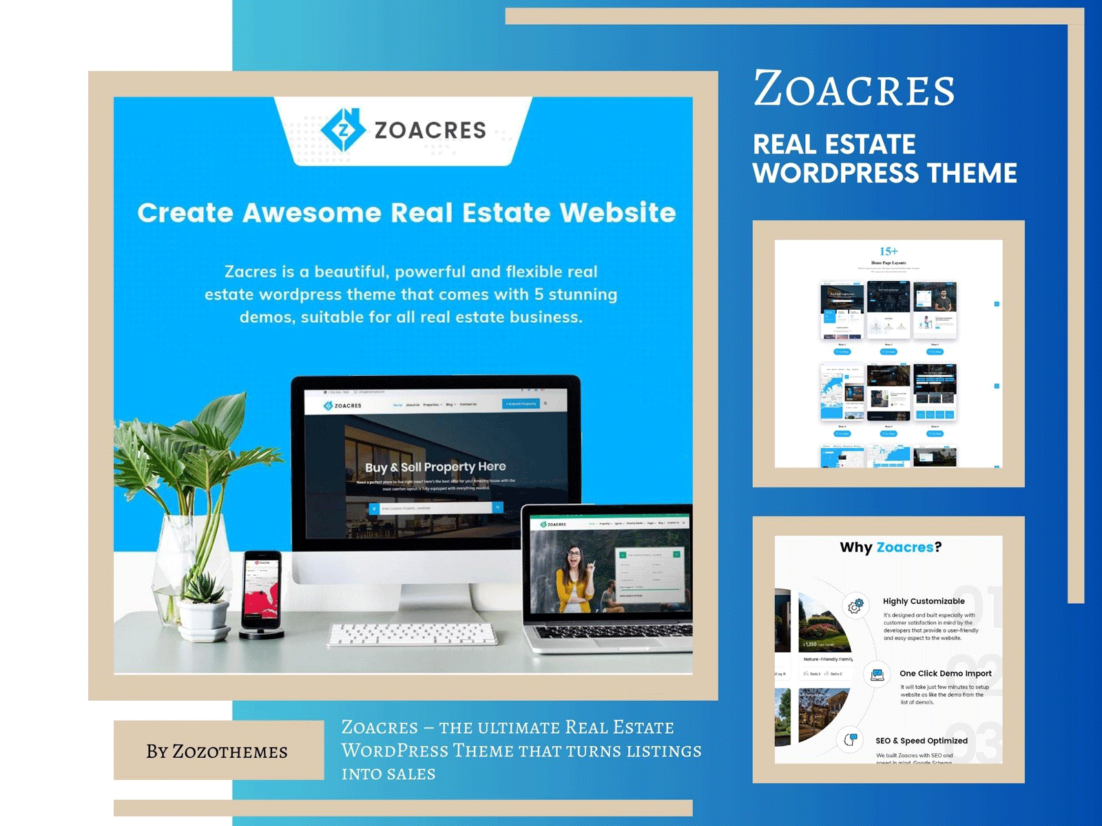 🏡 Your Real Estate Website, Upgraded! 🚀 propertylisting realestatewebsite seo websitedesign wordpresstheme zoacres