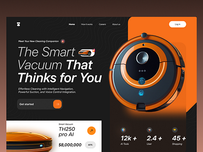 Home AI web ui design ai ai ui design clean ui home automation home ui minimal ui modern web product design smart home ui ui designer ux web web app web design web ui website website design