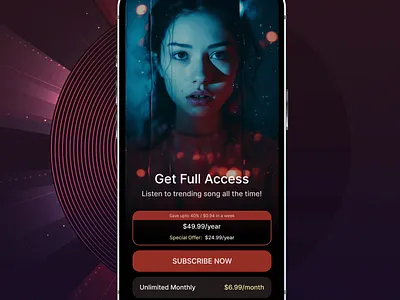 Subscription layout app branding design fi graphic design illustration logo ui ux vector
