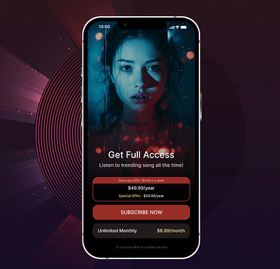 Subscription layout app branding design fi graphic design illustration logo ui ux vector
