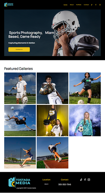 Photography Portfolio, Modern Full SEO 4 Page Website Design