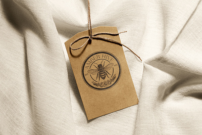 Amber Hive Logo Design badge logo bee farm logo bee logo business logo illustration logo logo design mascot minimalist logo packaging design