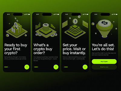 Crypto Buy Flow – UI Onboarding Screens app appdesign appflow application blockchain crypto cryptoapp cryptobuy cryptocurrency cryptotrading fintech fintechapp ios mobile mobile app mobileappdesign mobileui onboarding trading uiux