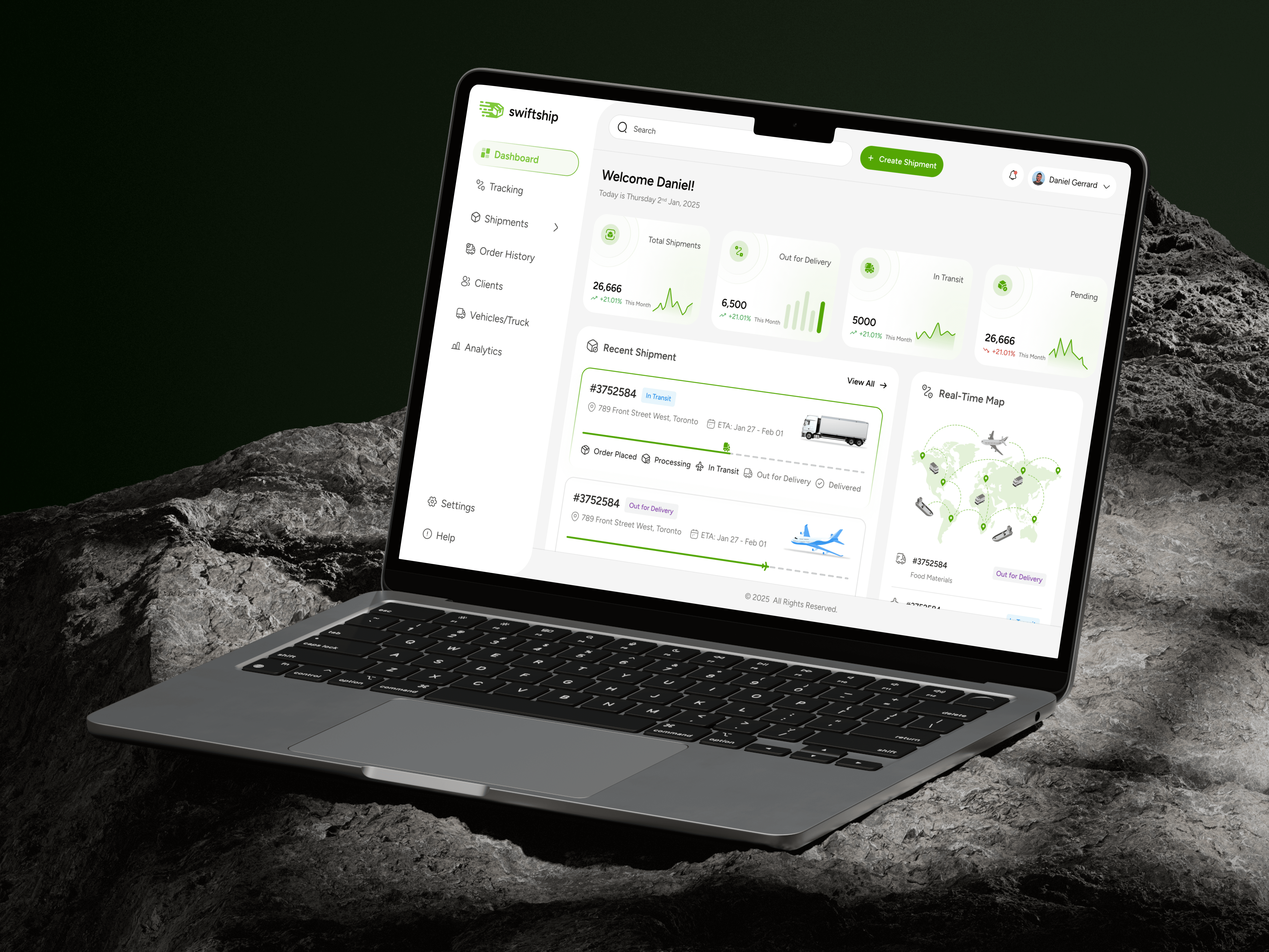 Example of Dashboard Design Starter Pack 🚀