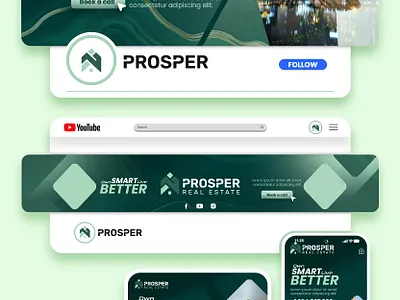 Social Media kit. animation branding graphic design logo logo design social media kit