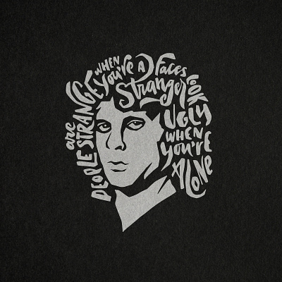 People Are Strange - The Doors fan art lettering doors fan art graphic design morrison people
