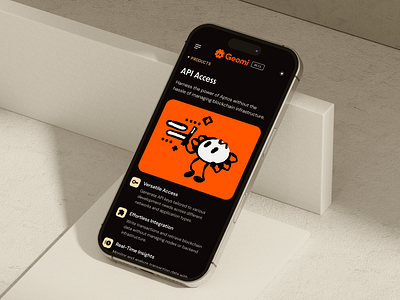 Geomi Mobile branding developers illustration logo mascot mobile spider web3 website