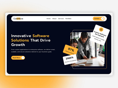 CodeNova appdesign dashboardui ecommercewebdesign figma interactions landingpageconcept minimalwebdesign mobileappdesign modernwebdesign productlandingpage responsivewebdesign saaslandingpage uidesign uiuxdesigner userinterface uxdesign webapp webdesign webflowdesign website