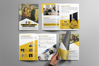 Annual Report Design creative menu