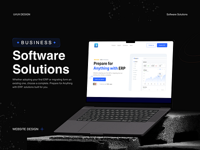 Business Software Solutions – Sleek & Professional Web Design business website corporate website crm management financial management landing page saas saas landing page sales analytics software solutions uiux web ui website design