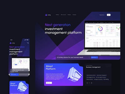 icebrg - Investment platform website animation banking branding company corporate website design investment motion graphics platform product ui website