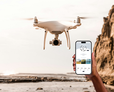 DRONES — Technology That Changes Reality app design illustration ui ux web